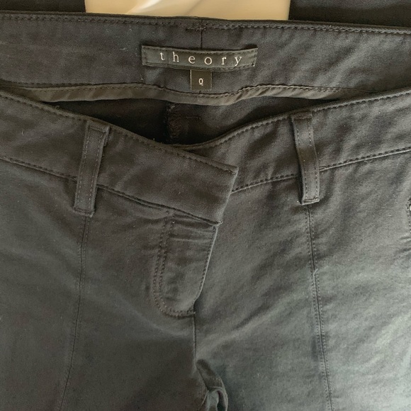 Theory Bi-Stretch Seamed Skinny Moto Trouser - Picture 4 of 6